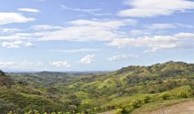 Das Landschaftsinnere von Costa Rica
